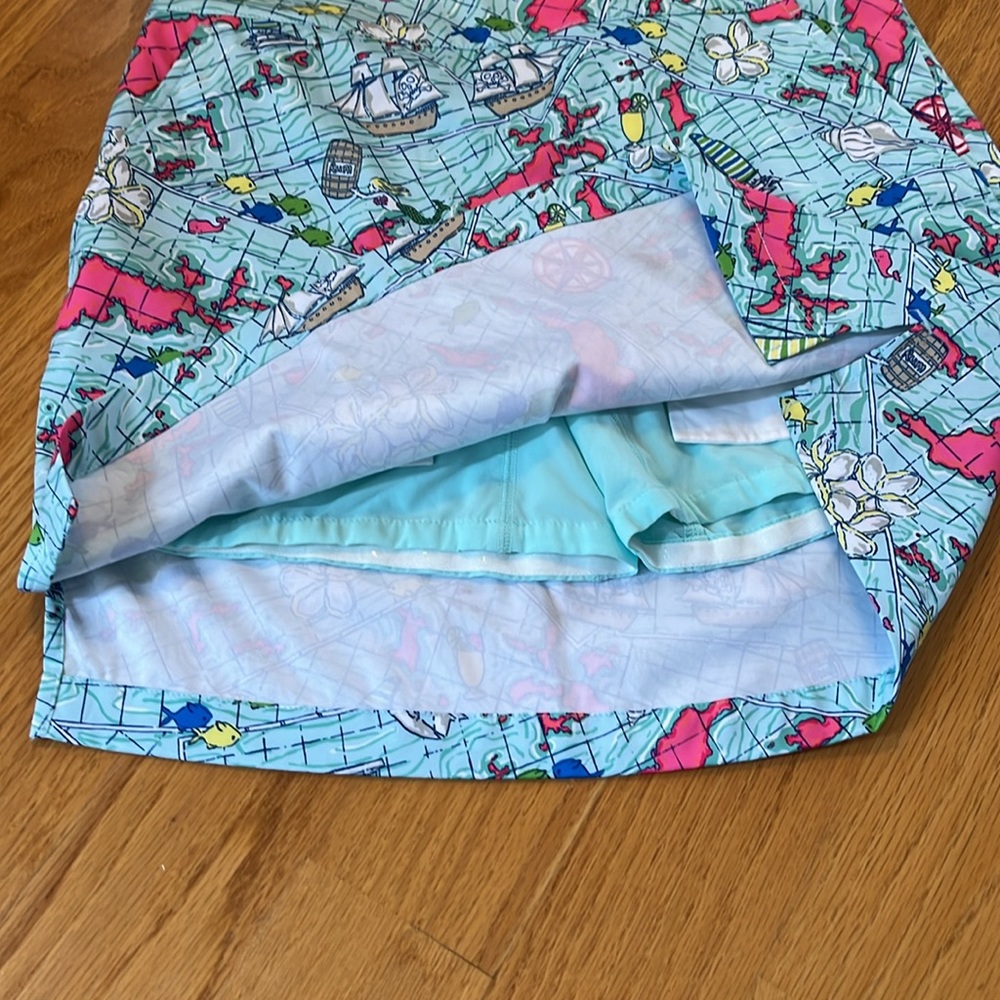 Vineyard Vines BVI print golf skort size 00 - Picture 3 of 8
